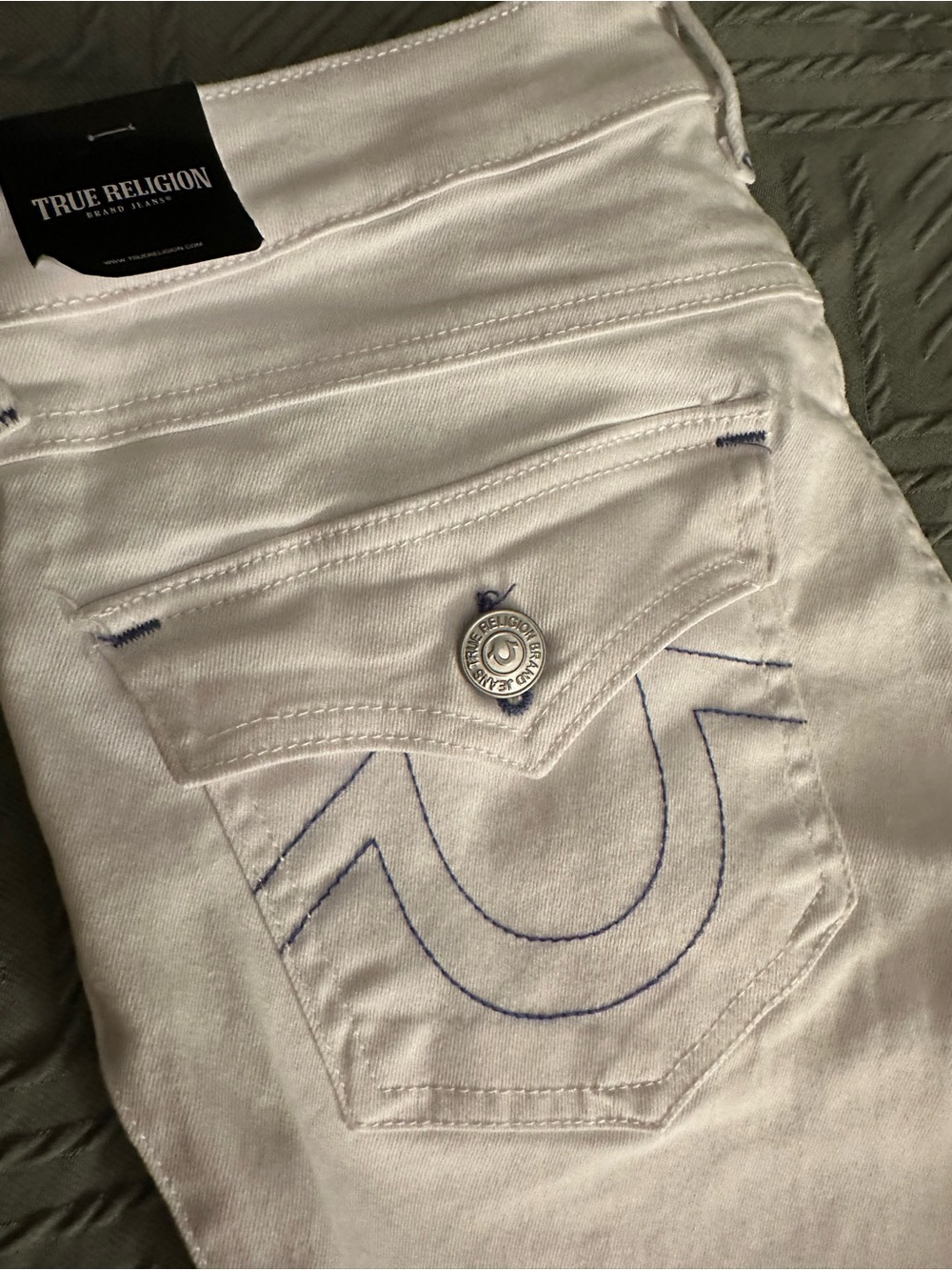 True Religion Women's Billie Jeans in White - Picture 2 of 11
